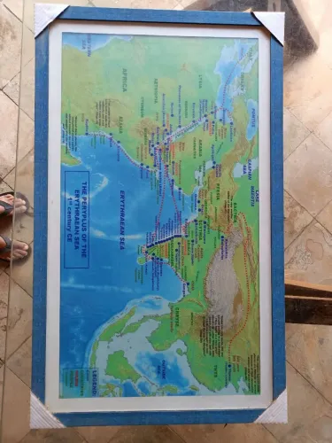 Quadro Mapa Histórico Antigo Gigante - Raridade Decorativa