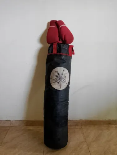 Luva de Boxe + Saco de Pancadas Impacto Fitness