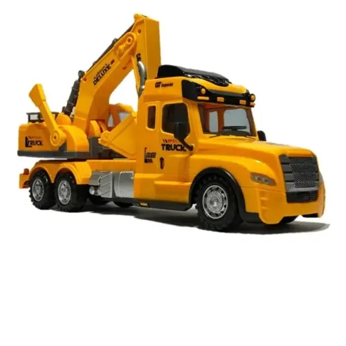 Caminhão De Construção Controle Remoto Cor Amarelo Briquedo