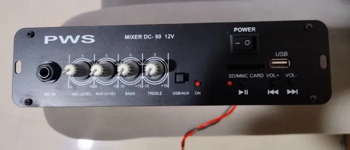 Amplificador PWS a Bateria 12V- DC-80USB