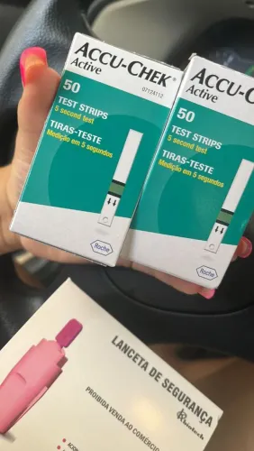 Fita de olhar glicemia 