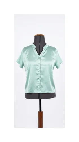 Camisa Verde Seda Tam.42