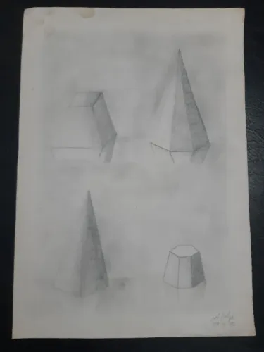 Desenho a grafite de Alfredo Volpi 