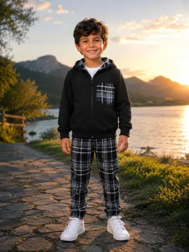 Conjunto de moletom infantil