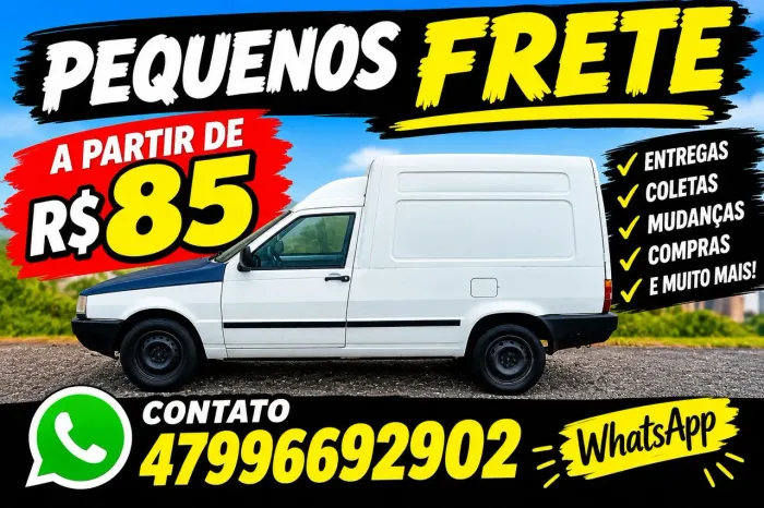 Pequenos fretes a partir de R$85