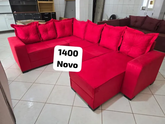 Sofá com chaise novo