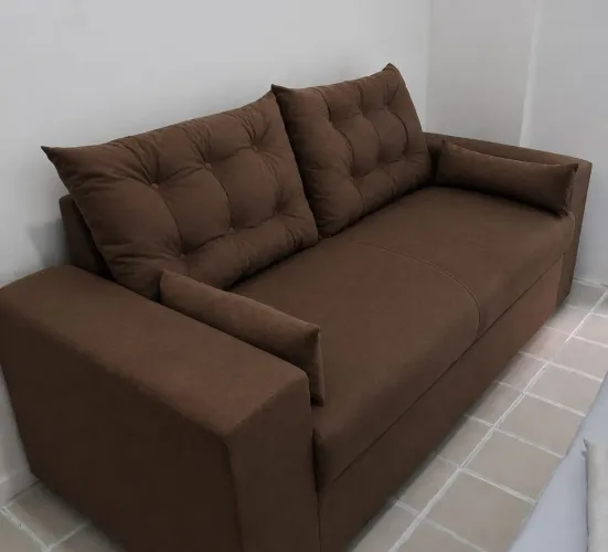 Sofa almofadado 3 lugares da fábrica