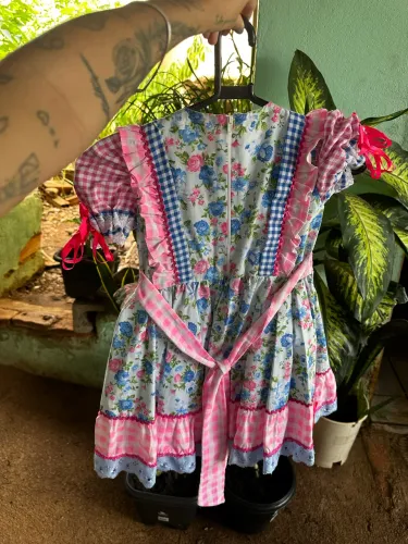 Vestido de quadrilha infantil 