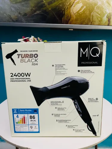 Secador MQ Professional Turbo Black Íon 2400W - NOVO