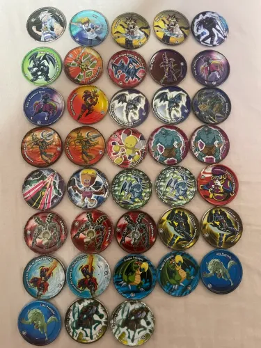Tazos Metal Yugioh Elma chips