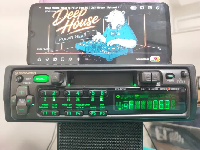 Radio Toca Fitas Pioneer Keh-p4200 Com Bluetooth Lindo