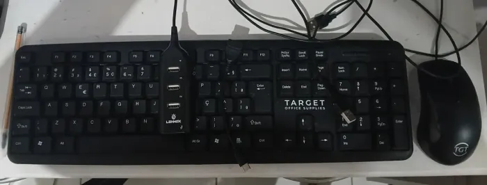 Teclado mouse e adaptação de OTG.$40