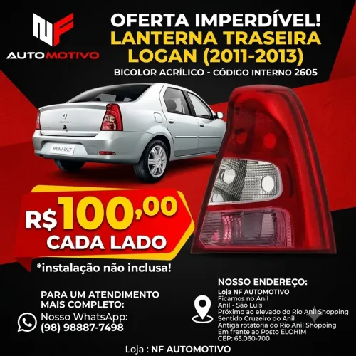 Lanterna traseira logan 
