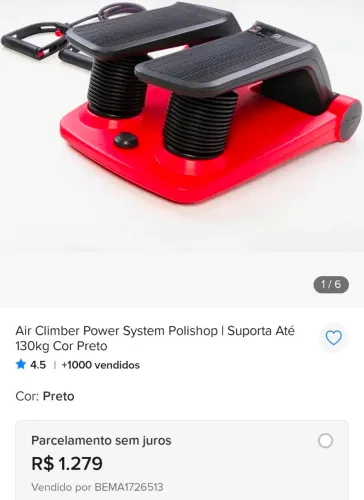 Aparelho de Stephen musculação aeróbico 200 reais perfeito estado com contador de calorias