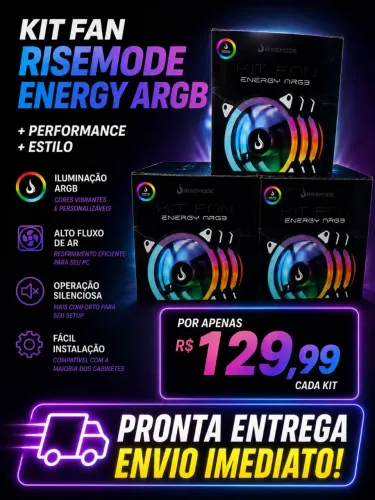 Kit de Fans Rise Mode Energy ARGB