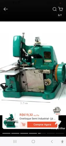 Máquina Overloque Chinesinha 