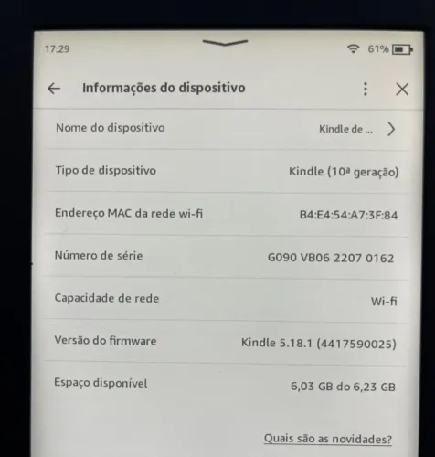 Kindle 10° Geração
