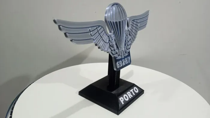 Objeto Decorativo Brevê Paraquedista Militar Exército Pqd