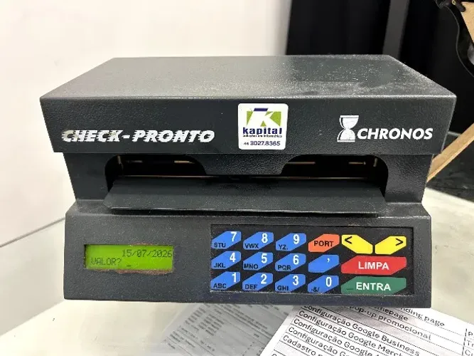 Maquina de prêencher cheques