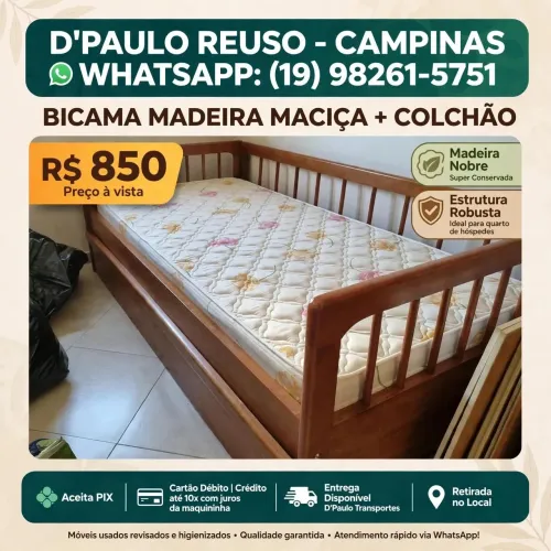 Bi cama madeira.