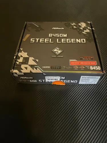 Placa-Mãe ASRock B450M Steel Legend, AMD AM4, mATX, DDR4, Preto - B450M Steel Legend