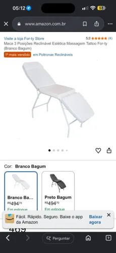 Maca estética 3 posições 100$