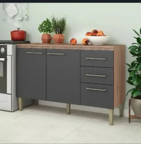 Balcão de cozinha 1,21 m de largura -entrega e monta