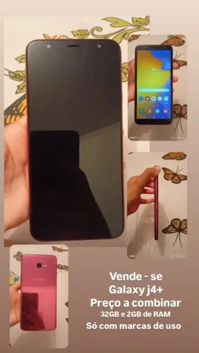 Vendo um Galaxy j4+, 32GB E 2GB de ram, usado em perfeito estado, só com marcas de uso 