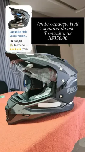 Capacete Helt 1 semana de uso