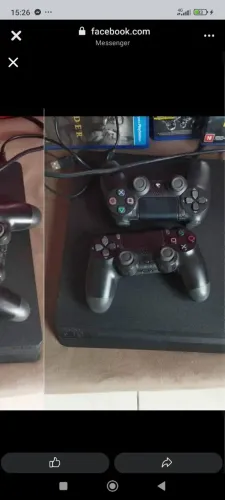 game ps4 slim, 1tb +2 manetes