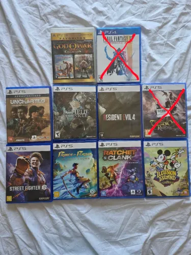 Jogos de PS3 e PS5