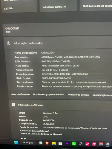 VENDO CPU GAMER