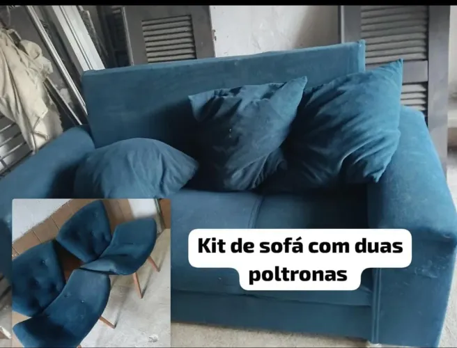 Sofá + 2 namoradeiras
