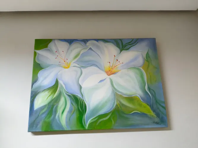 Pintura em tela flores