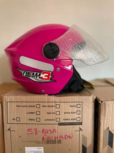 Capacete liberty3 rosa 58