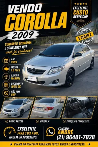 Toyota Corolla XEI 1.8/1.8 Flex 16V Mec. 2009