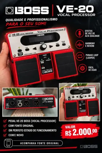 VOCALIST VE20 BOSS COM FONTE ORIGINAL