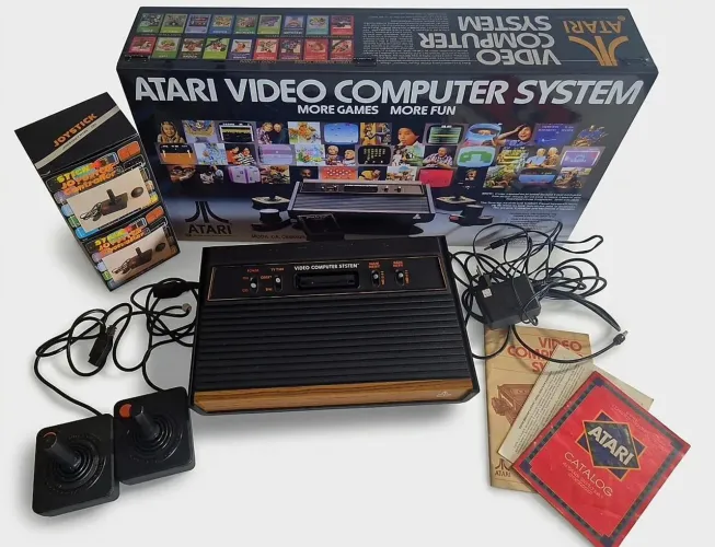 Atari 4 chaves Americano caixa em MDF