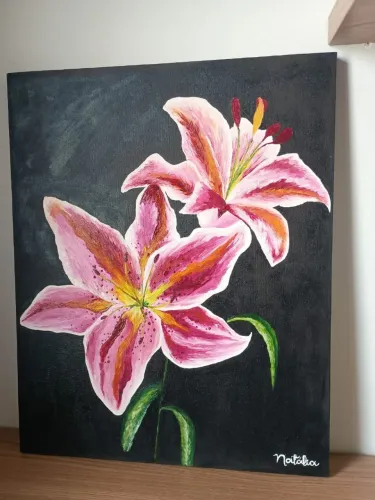 Quadro decorativo em tinta óleo 