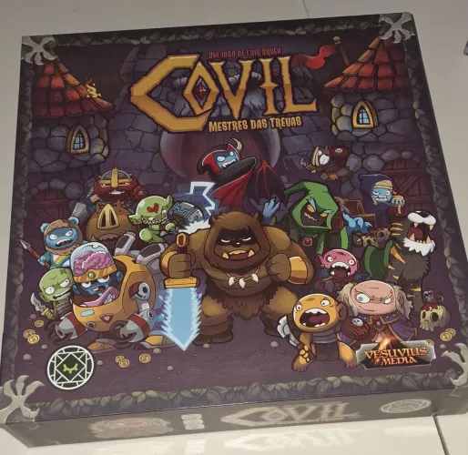 Covil: Mestre das Trevas + 2 EXPANSÕES jogo tabuleiro