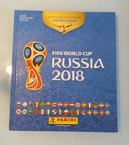 Álbum da copa do mundo de 2018 capa dura, completo e estado excelente