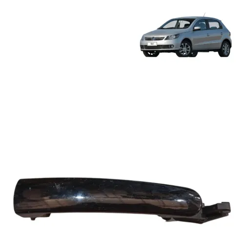 Macaneta Externa Puxador Porta Gol Golf Fox G5 G6 S 32395 Preto Dianteira/traseira