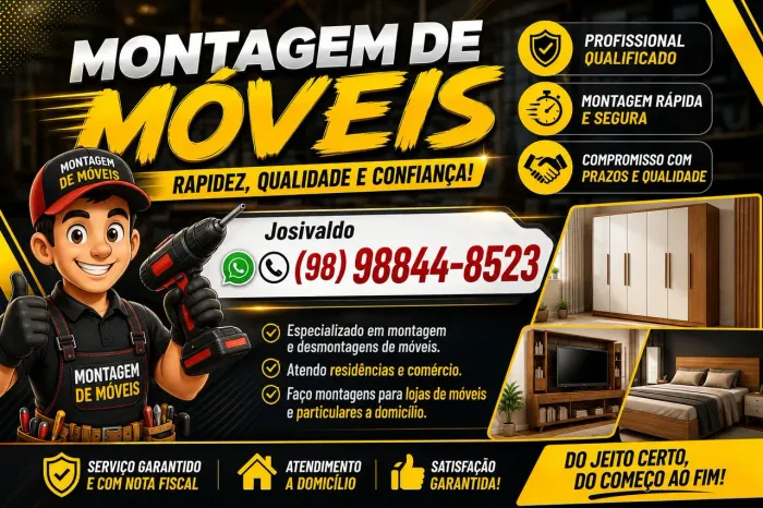 Montador de Móveis ! Compromisso e pontualidade , o melhor preço e serviço da região
