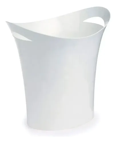Cesto para Lixo Branco Maxcril 8L - Polipropileno