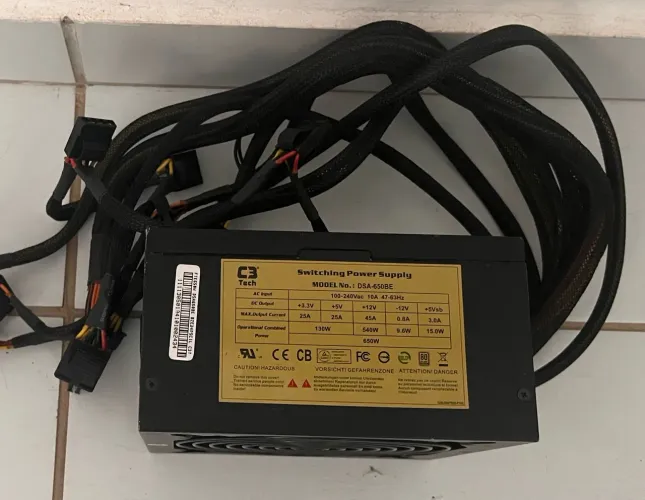 Vendo fonte real de 650w