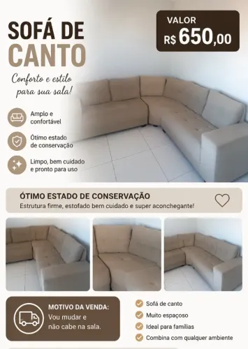 Sofá de Canto