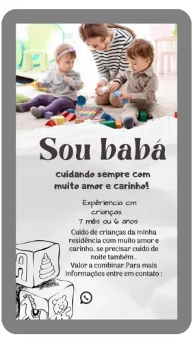 Babá disponível