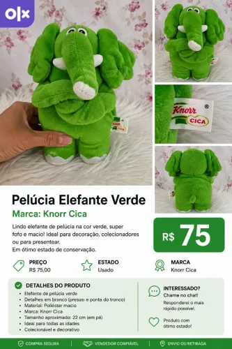 Elefante Jotalhao cica colecionador