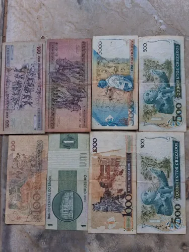 Notas antigas itens de colecionador