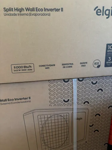 VENDO AR-CONDICIONADO ELGIN SPLIT HI WALL ECO INVERTER II - 9.000 BTUs ?